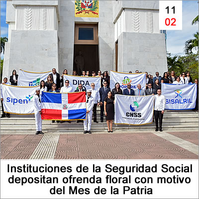 Instituciones De La Seguridad Social Depositan Ofrenda Floral Con Motivo Del Mes De La Patria