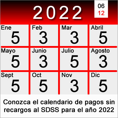 Calendario De Pagos 2022