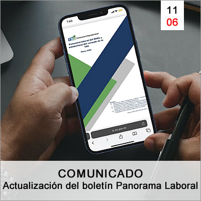 Comunicado Actualizacion Boletin Panorama Laboral
