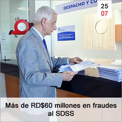 Mas De Rd60 Millones En Fraudes Al Sdss