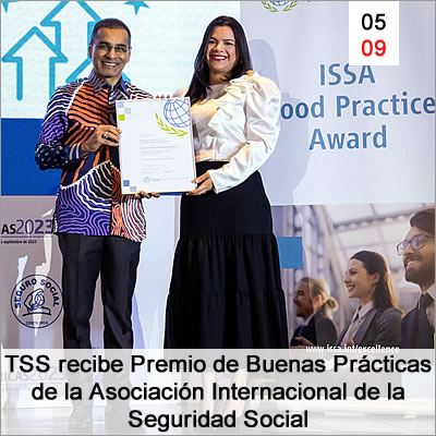 Tss Recibe Premio De Buenas Practicas De La Asociacion Internacional De La Seguridad Social