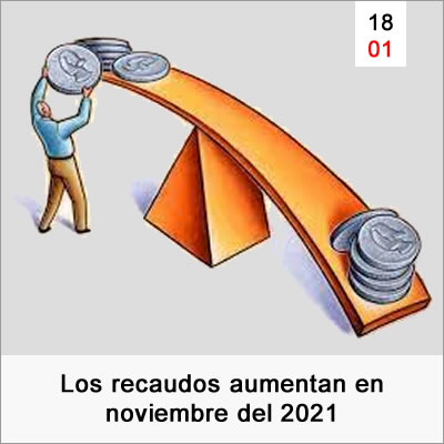 Recaudos Aumentan En Noviembre 2021