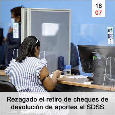 Rezagado El Retiro De Cheques De Devolucion De Aportes Al Sdss